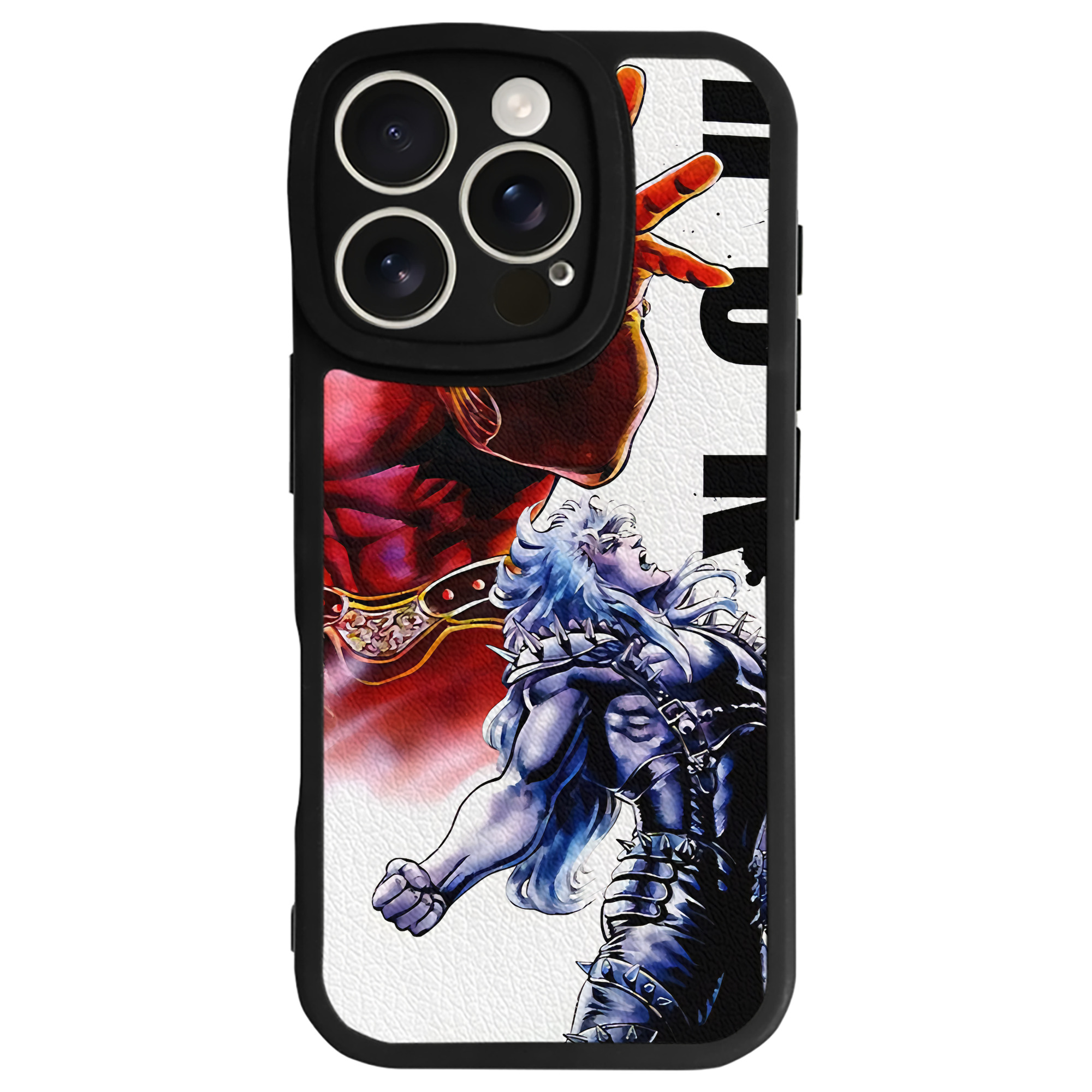 （画像用） 北斗の拳 Fist of the North Star 【iPhone 16シリーズ対応】シリコンスマホケース（レザー調） 材質：シリコン